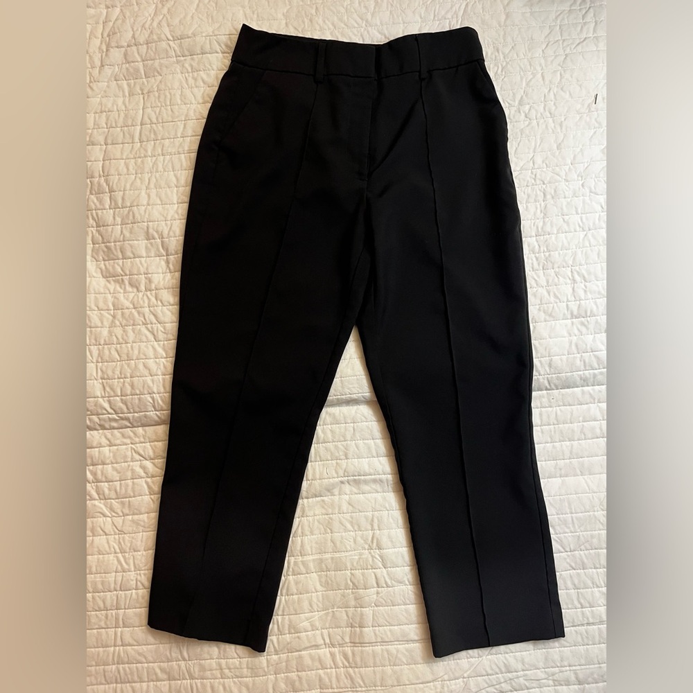 ASOS design black cropped slacks